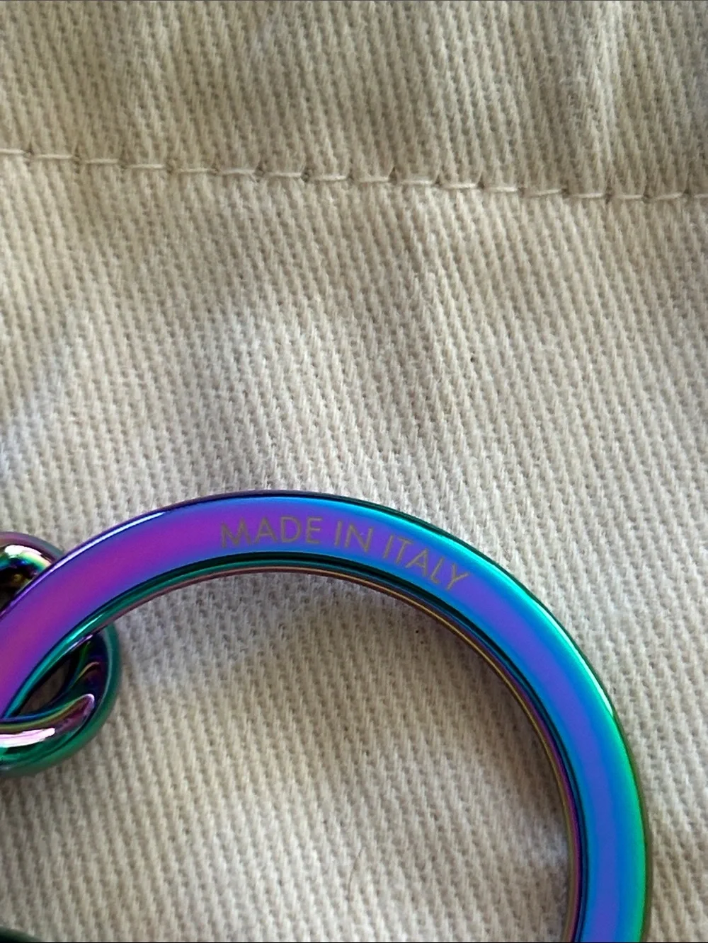 Louis Vuitton Oilslick iridescent Keychain Bag Charm M69478